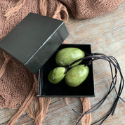 Jade Crystal Yoni Egss Set of Three