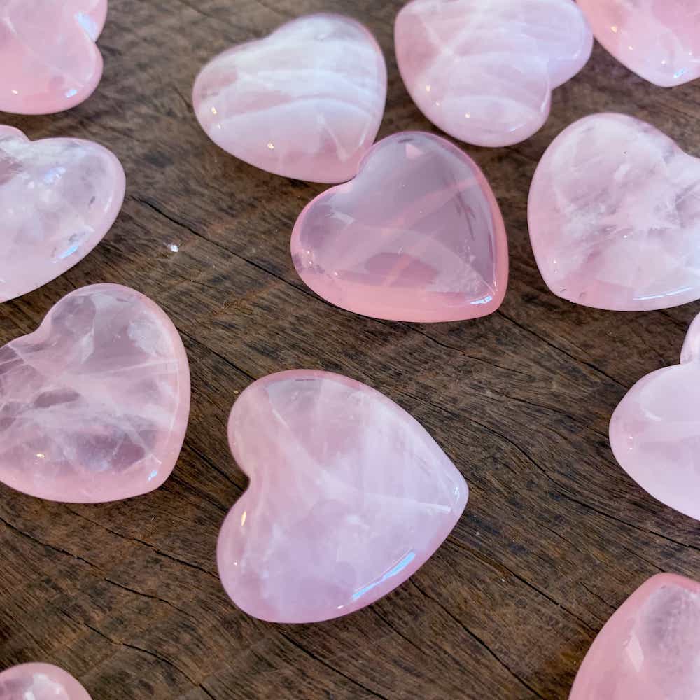 MINI ROSE QUARTZ HEART – Cinnabar Soul - Main Image
