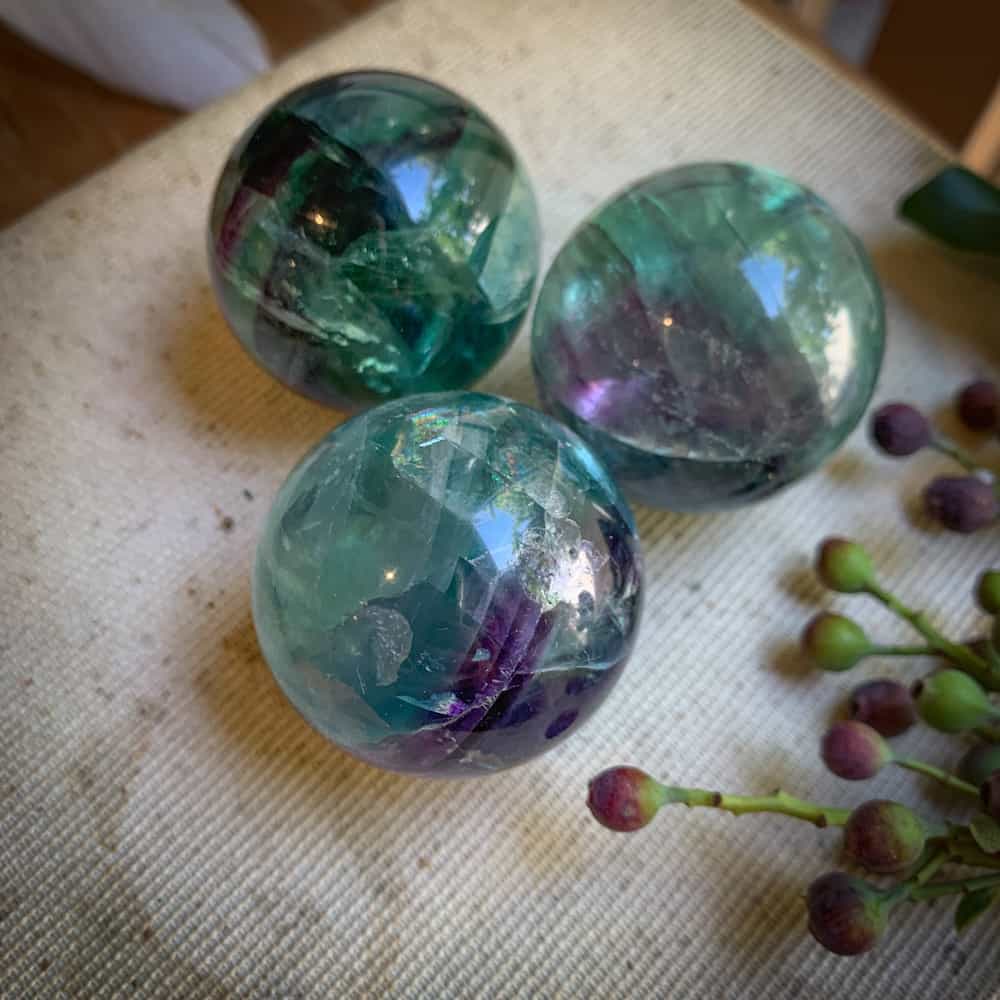 FLUORITE ORB – Cinnabar Soul