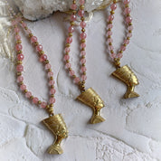 ROSE NEFERTITI NECKLACE