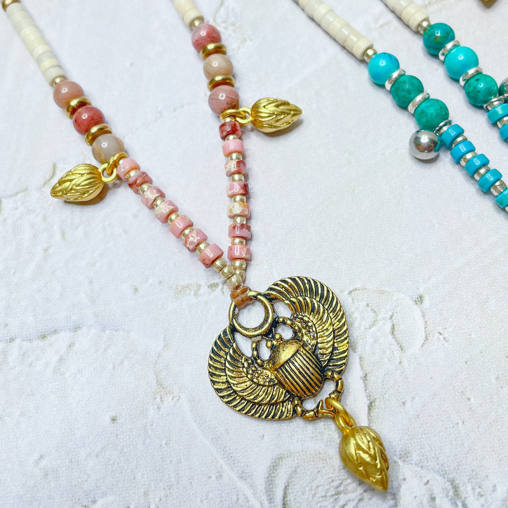 WINGED SCARAB NECKLACE