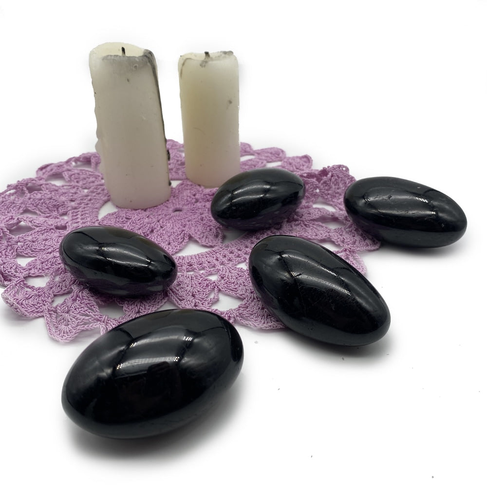 BLACK TOURMALINE PALM STONE