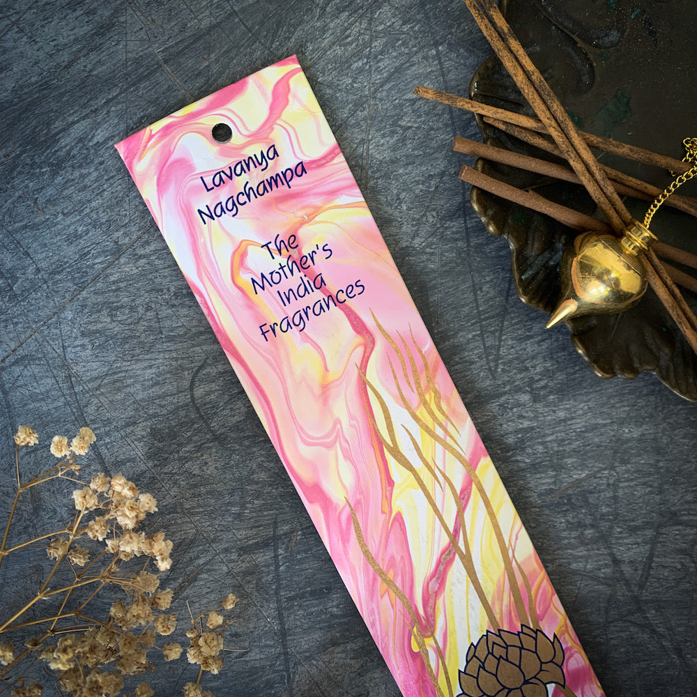 The Mother's India Lavanya Nagchampa Incense Pack