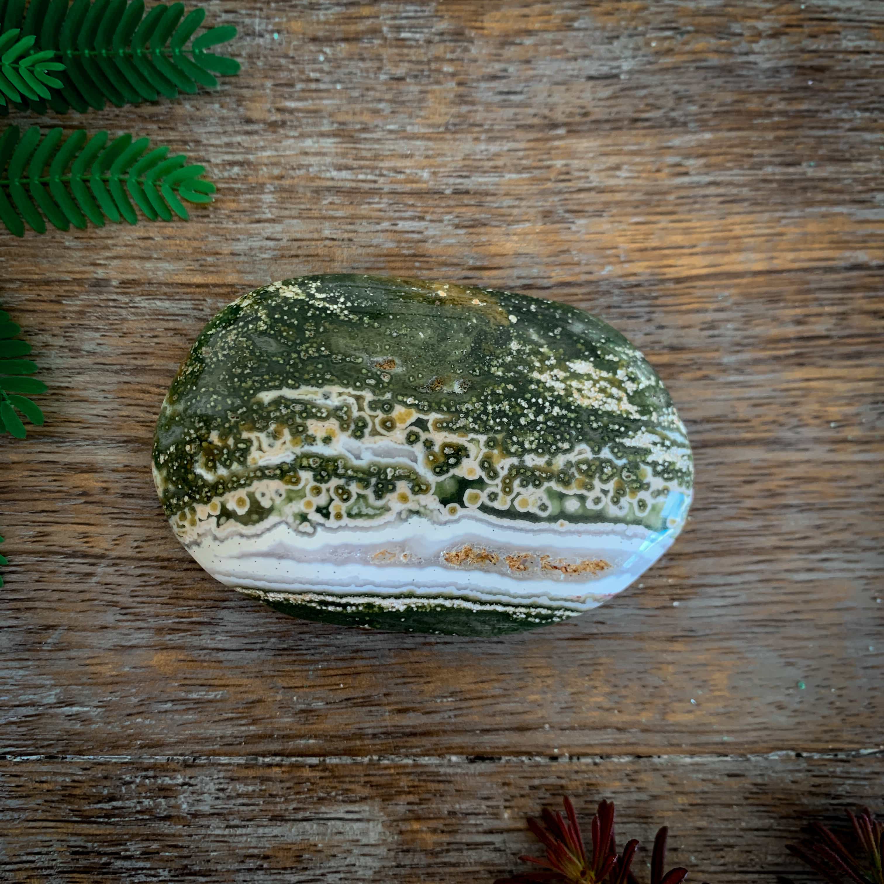 OCEAN JASPER PALM STONE – Cinnabar Soul