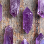 Amethyst Double Terminated Points Cinnabar Soul