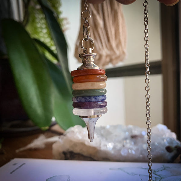 Chakra Balancing Crystal Pendulum Cinnabar Soul