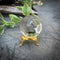 Quartz Crystal ball on golden stand